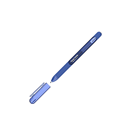 Paper Mate® InkJoy Gel 600ST Stick Pen, Medium Point, 0.7 mm, Blue Barrel, Pure Blue Ink