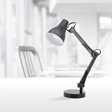 Realspace Trazio LED Architect Task Lamp 22 H Black Office Depot