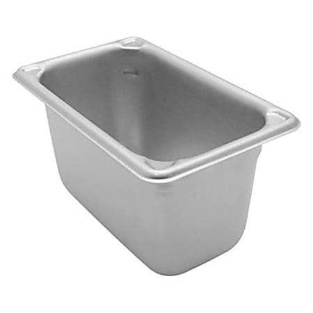 Vollrath Steam Table Pan, 1/9 Size 4, Silver
