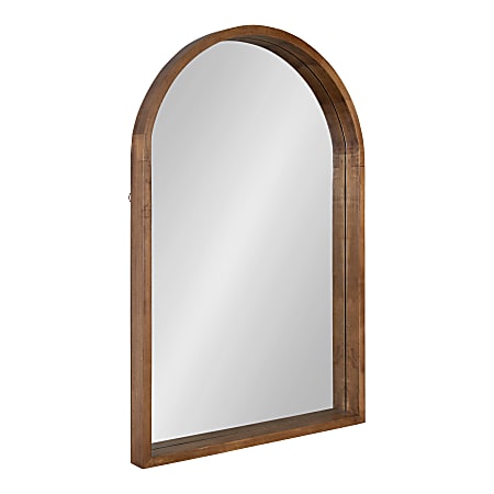 Uniek Kate And Laurel Hutton Arched Mirror, 36”H x 24”W x 2”D, Rustic Brown