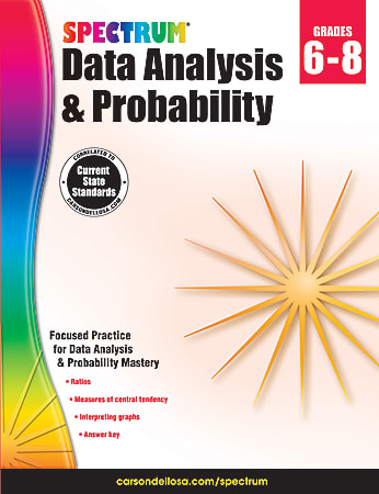 Spectrum® Data Analysis And Probability Workbook, Grades 6-8