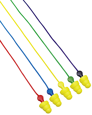 E-A-R Ultrafit Plus Earplugs, Yellow, Corded