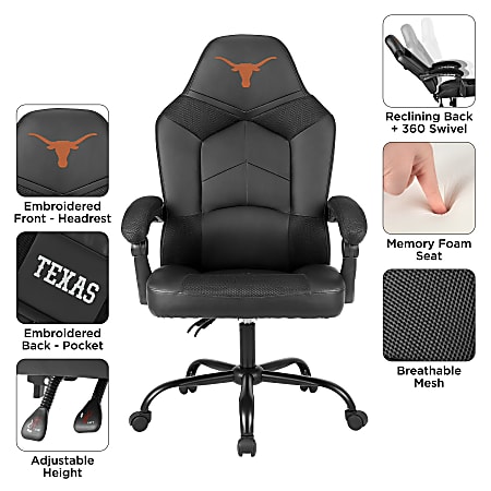 Imperial NCAA Adjustable Oversized Vinyl High Back Office Task Chair ...