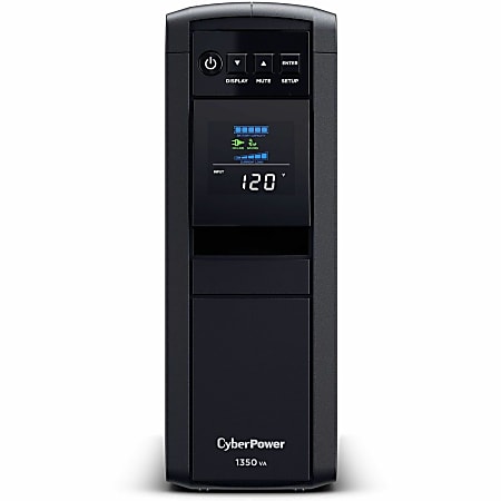 CyberPower PFC SineWave Series CP1350PFCLCD 10-Outlet Uninterruptible Power Supply, 1,350VA/810 Watts
