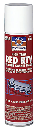 Permatex® High Temp Silicone Gasket Maker, 7.25 Oz, Case Of 12