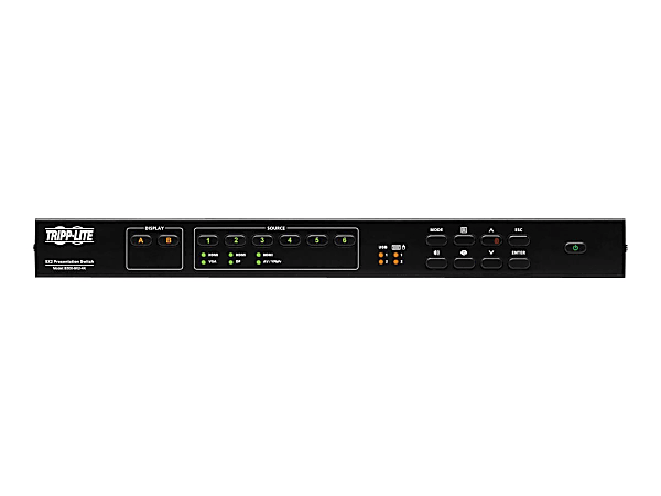 Tripp Lite 9x2 Multi-Format Presentation Matrix Switch w Audio Extractor 4K - 9x2 matrix switcher / audio disembedder