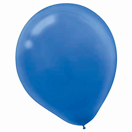 Amscan Latex Balloons, 12", Bright Royal Blue, 15