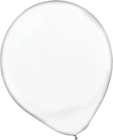 Amscan Latex Balloons, 12", Clear, 15 Balloons Per Pack, Set Of 4 Packs