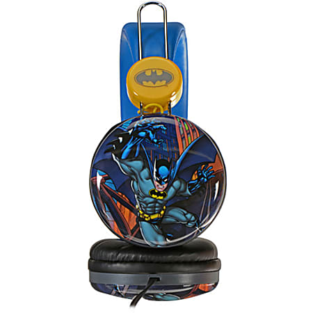 Sakar Batman Over The Ear Kids Headphones Blue Office Depot