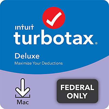 TurboTax Desktop Deluxe Fed + E-File 2021, For Apple® Mac®, Download