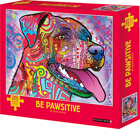 Willow Creek Press 1,000-Piece Puzzle, Be Pawsitive