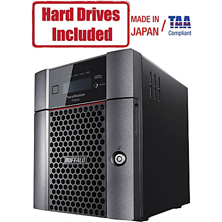 Buffalo TeraStation 6400DN 16TB (2 x 8TB) Desktop NAS Hard Drives Included + Snapshot - Intel Atom C3538 2.10 GHz - 4 x HDD Supported - 2 x HDD Installed - 16 TB Installed HDD Capacity - 8 GB RAM - Serial ATA/600 Controller
