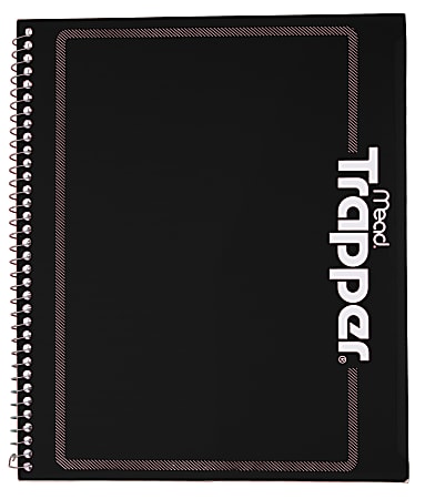 Mead® Trapper Keeper® Notebook, 8 1/2" x 11", 1 Subject, College Ruled, 80 Sheets, Assorted Colors (No Color Choice)