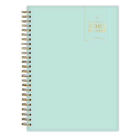 2025 Day Designer Weekly/Monthly Planning Calendar, 5-7/8” x 8-5/8”, Mint Green, January 2025 To December 2025