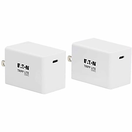 Eaton Tripp Lite Series USB C Wall Charger Compact 60W GaN Technology Phones Laptops - Power adapter - U280W0160C1G