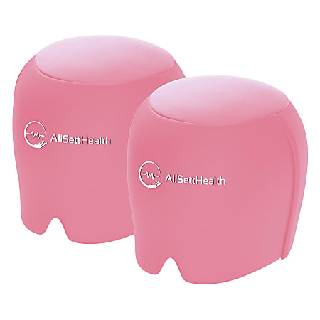 AllSett Health® Cold Gel Ice Head Wrap Hats For Headache And Migraine Relief, 9-1/16” x 5-9/16”, Pink, Pack Of 2 Wrap Hats