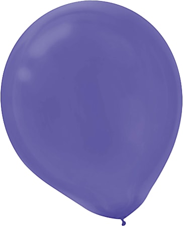 Amscan Glossy Latex Balloons, 9", New Purple, 20