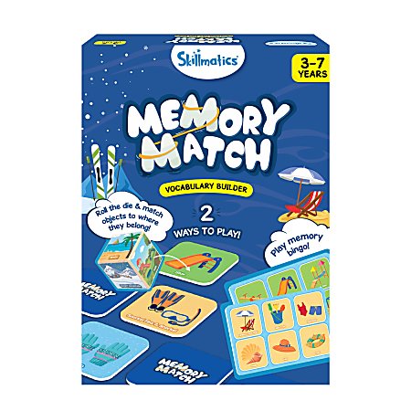 Skillmatics Memory Match Vocabulary Game, Kindergarten