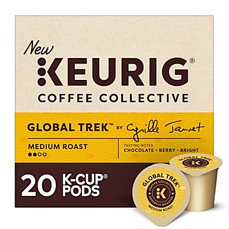 Keurig Coffee Collective Global Trek Single-Serve K-Cup Pods, Medium Roast Coffee, 20 Count