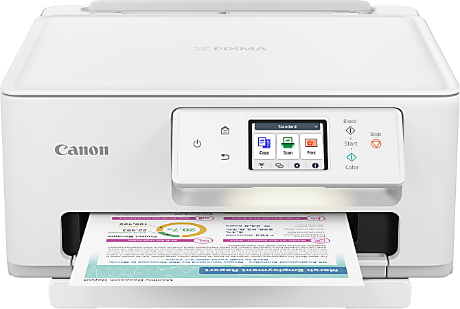 Canon PIXMA TR4720 Wireless Inkjet All In One Color Printer White - Office  Depot