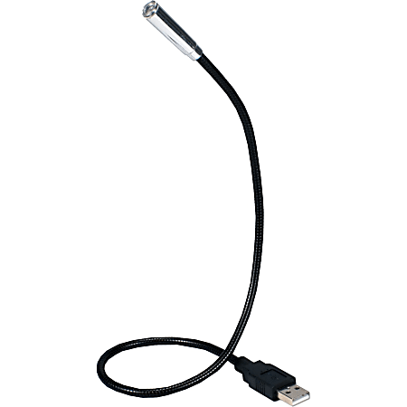 QVS 17 Inches Flexible Black USB LED Notebook Light - Black