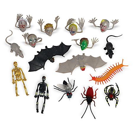 Amscan Halloween Creepy Crawly Plastic Super Mega Mix Favors, Multicolor