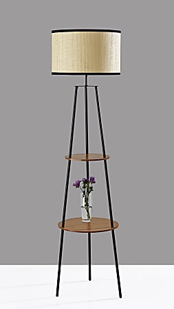 Adesso shelf floor lamp best sale