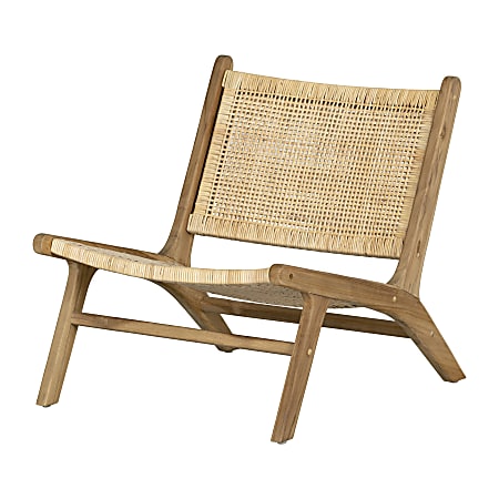 South Shore Balka Rattan Lounge Chair, Natural