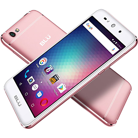 BLU GRAND MAX G110Q 8 GB Smartphone - 5" HD - 1 GB RAM - Android 6.0 Marshmallow - 3G - Rose Gold - Bar MT6580 Quad-core (4 Core) 1.30 GHz - 2 SIM Support - 64 GB microSD Support SIM-free - 8 Megapixel Rear Camera - 1 Day Talk Time - 700 Hour Standby Time
