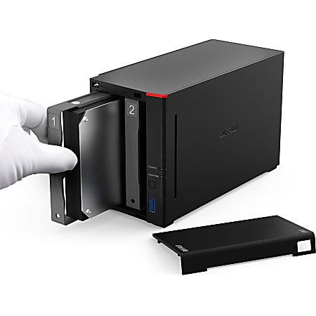激安通販サイト Buffalo LinkStation 710D 2TB Hard Drives Included 1x 2TB 1 外付けハードディスク・ドライブ