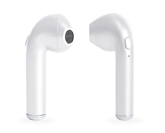 Bytech Wireless Bluetooth Earpods White BCAUBE114WT Office Depot