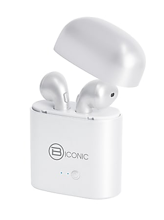 Bytech Wireless Bluetooth Earpods White BCAUBE114WT Office Depot