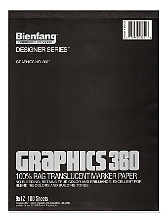Bienfang Graphics 360 Translucent Marker Pad, 11" x
