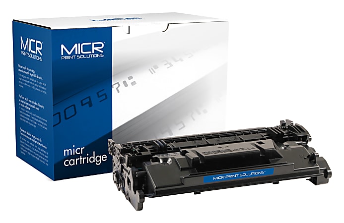 MICR Print Solutions Remanufactured Black Toner Cartridge Replacement For HP CF258X