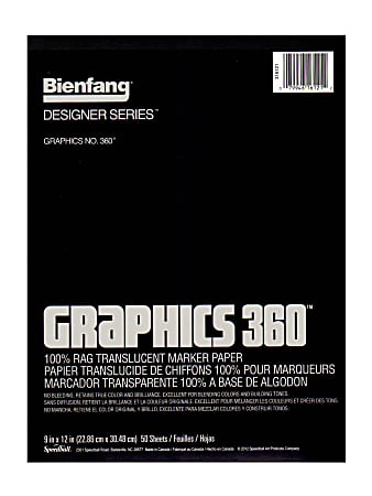 Bienfang Graphics 360 Translucent Marker Paper