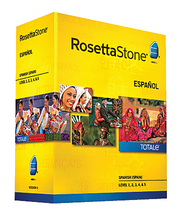 Rosetta Stone® V4 Spanish (Spain) Level 1 - 5, For PC/Apple® Mac®, Traditional Disc