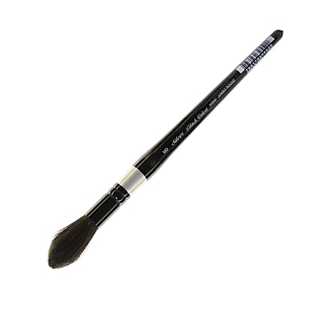 Silver Brush 3025S Black Velvet Series Paint Brush, Medium, Jumbo Round Wash Bristle, Squirrel Hair/Synthetic Filament, Multicolor