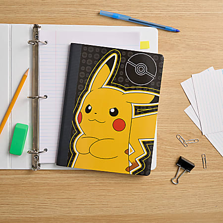 Pokemon Licensed Wide Ruled Composition Notebook 9.5 x 7.25 100 Sheets ...