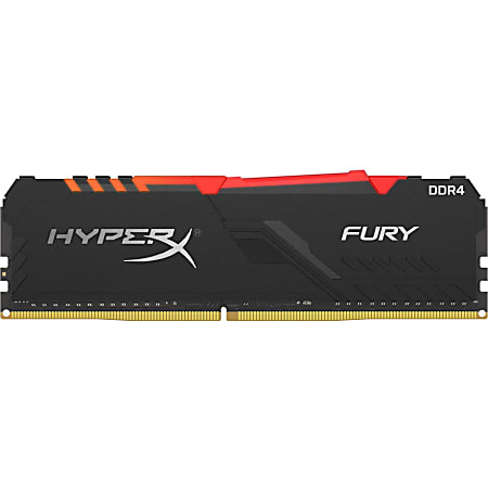 HyperX FURY 8GB DDR4 SDRAM Memory Module - 8 GB (1 x 8GB) - DDR4-3200/PC4-25600 DDR4 SDRAM - 3200 MHz - 1.35 V - Non-ECC - Unbuffered - 288-pin - DIMM - Lifetime Warranty