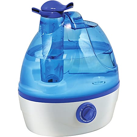 Comfort Zone Ultrasonic Cool Mist Humidifier .6 Gallon - Ultrasonic, Cool Mist - 2.40 quart - 6.76 fl oz/Day - White, Blue