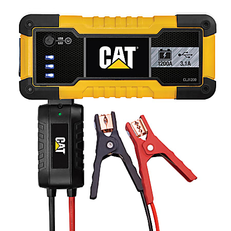 CAT 1,200-Peak Amp Li-Ion Jump Starter, Black/Yellow, CLJ1200