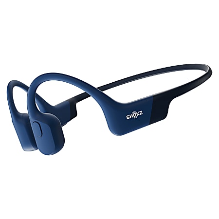 Shokz® OpenRun Bone-Conduction Open-Ear Sport Headphones With Microphones, Blue