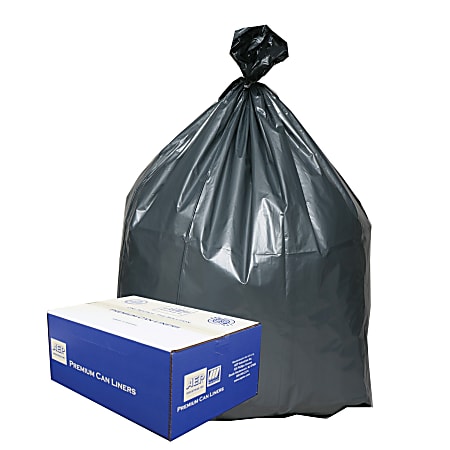 Webster Platinum Plus™ Trash Can Liners, 30 Gallons, 1.35 Mil Thick, 30" x 36", Box Of 100