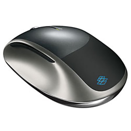 Microsoft® Explorer Wireless Mouse, Black/Silver