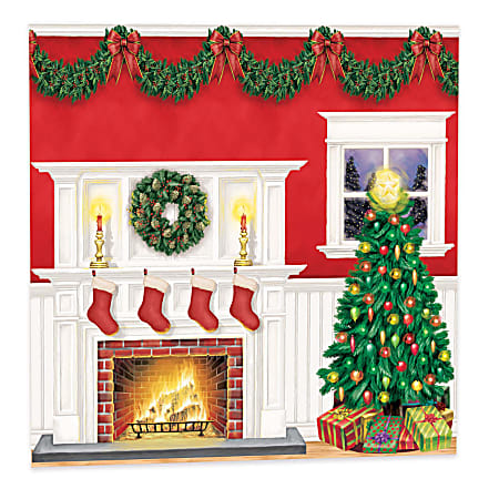 Amscan Giant Christmas Scene Setter Decoration Kit, Multicolor