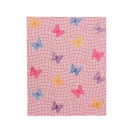 Eccolo Lena + Liam Paper Back To School 2-Pocket Folder, 9-1/4” x 11-1/2”, Butterfly Grid