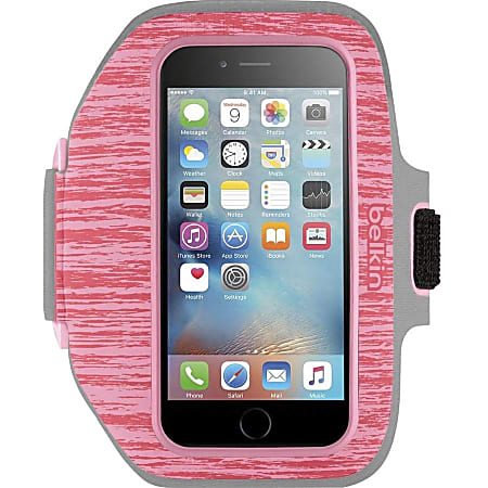 Belkin Sport Fit Plus Carrying Case Armband iPhone 6 iPhone 6S Pink ...