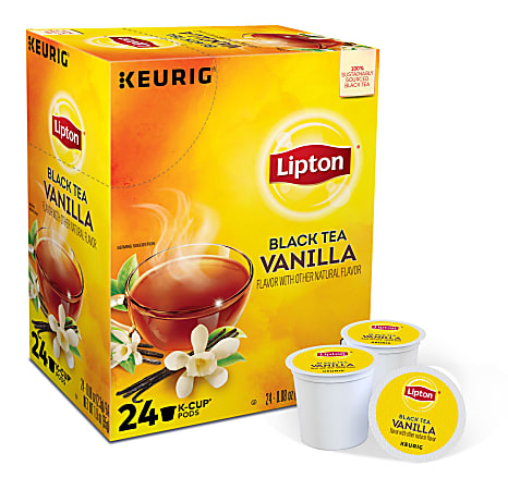 Lipton® Black Tea Vanilla Single-Serve K-Cups®, Carton Of 24