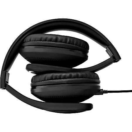 Black headphones with mic best sale