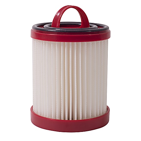 Sanitaire DCF-3 Dust Cup Filter, 6-13/16” x 4”, White/Red